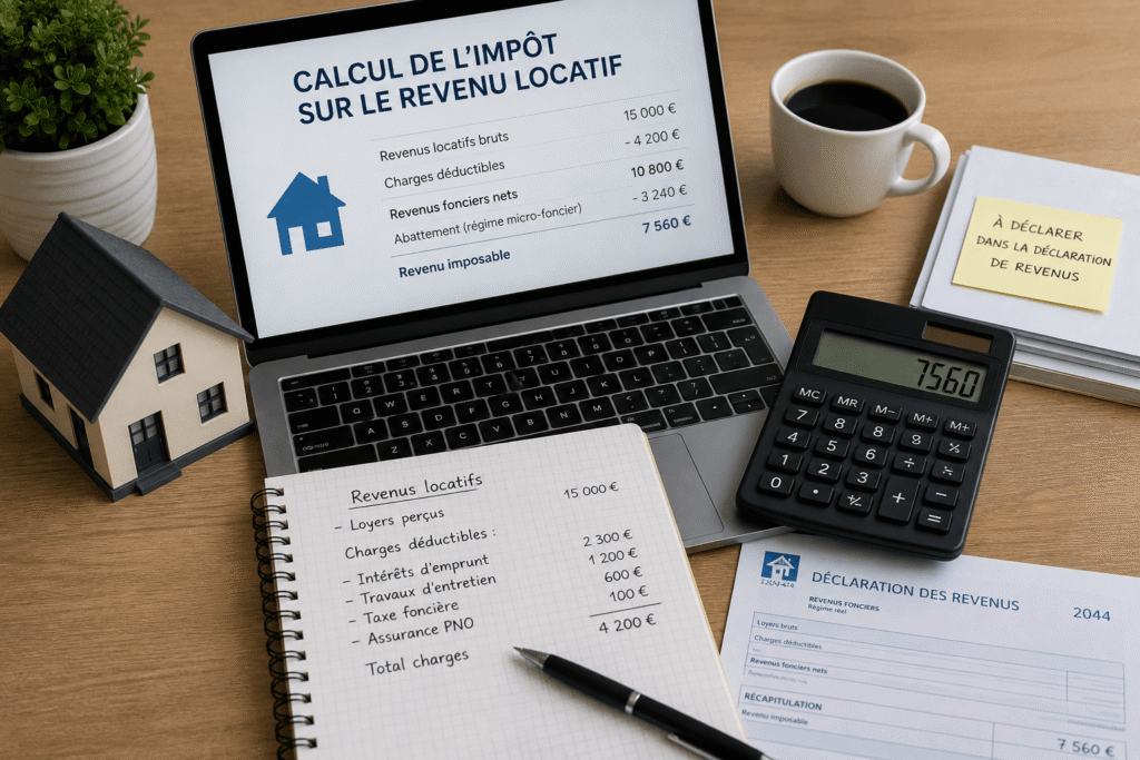 Calcul impôts sur revenu locatif 
